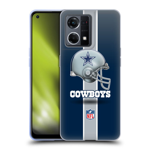 NFL Dallas Cowboys Logo Helmet Soft Gel Case for OPPO Reno8 4G