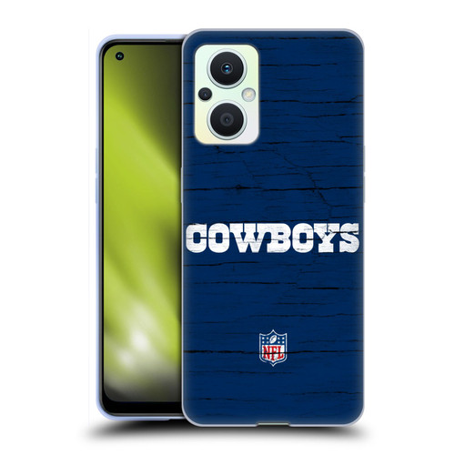 NFL Dallas Cowboys Logo Distressed Look Soft Gel Case for OPPO Reno8 Lite