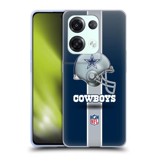 NFL Dallas Cowboys Logo Helmet Soft Gel Case for OPPO Reno8 Pro