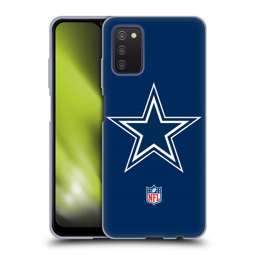 NFL Dallas Cowboys Logo Plain Soft Gel Case for Samsung Galaxy A03s (2021)