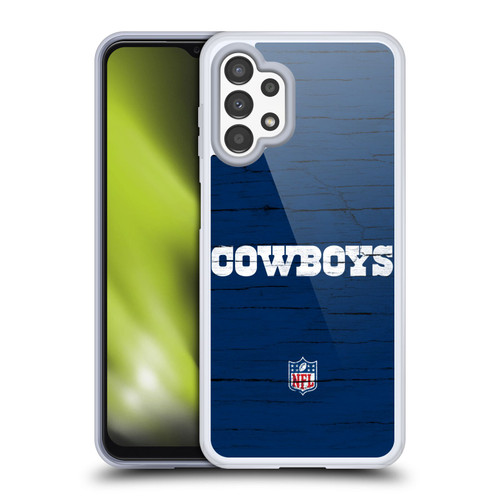 NFL Dallas Cowboys Logo Distressed Look Soft Gel Case for Samsung Galaxy A13 (2022)