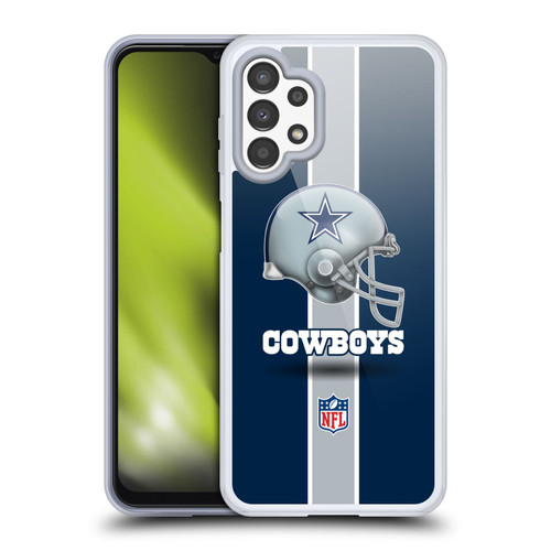 NFL Dallas Cowboys Logo Helmet Soft Gel Case for Samsung Galaxy A13 (2022)