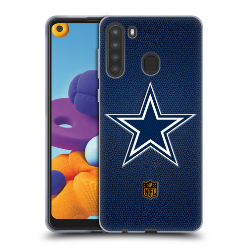 NFL Dallas Cowboys Logo Football Soft Gel Case for Samsung Galaxy A21 (2020)