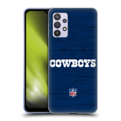 NFL Dallas Cowboys Logo Distressed Look Soft Gel Case for Samsung Galaxy A32 5G / M32 5G (2021)