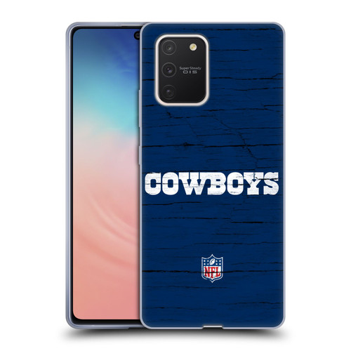 NFL Dallas Cowboys Logo Distressed Look Soft Gel Case for Samsung Galaxy S10 Lite