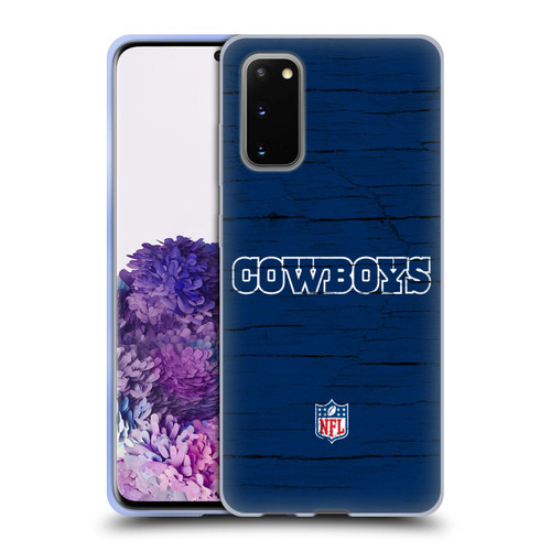 NFL Dallas Cowboys Logo Distressed Look Soft Gel Case for Samsung Galaxy S20 / S20 5G