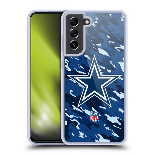 NFL Dallas Cowboys Logo Camou Soft Gel Case for Samsung Galaxy S21 FE 5G
