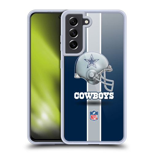 NFL Dallas Cowboys Logo Helmet Soft Gel Case for Samsung Galaxy S21 FE 5G