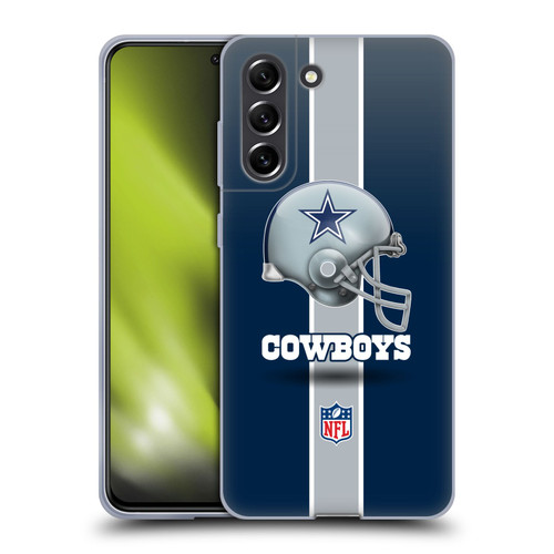 NFL Dallas Cowboys Logo Helmet Soft Gel Case for Samsung Galaxy S21 FE 5G