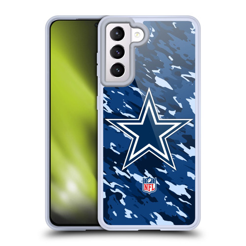NFL Dallas Cowboys Logo Camou Soft Gel Case for Samsung Galaxy S21 5G