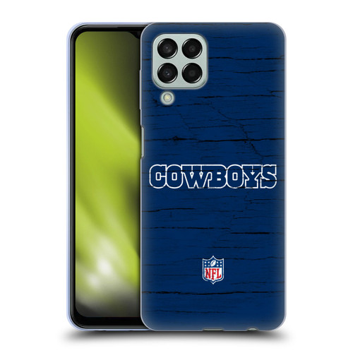 NFL Dallas Cowboys Logo Distressed Look Soft Gel Case for Samsung Galaxy M33 (2022)