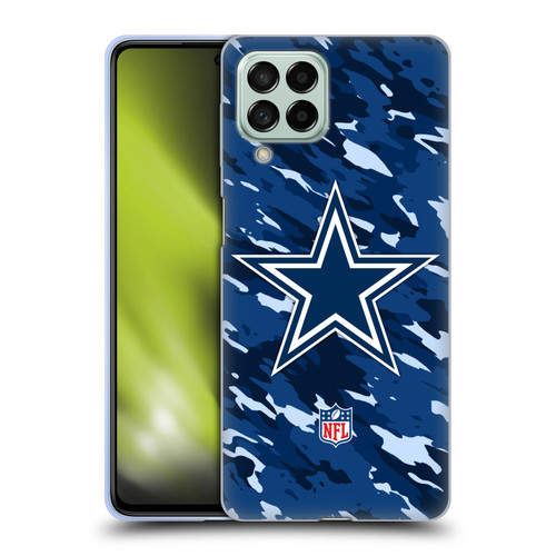 NFL Dallas Cowboys Logo Camou Soft Gel Case for Samsung Galaxy M53 (2022)
