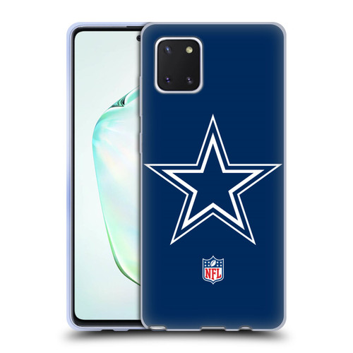 NFL Dallas Cowboys Logo Plain Soft Gel Case for Samsung Galaxy Note10 Lite