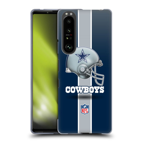 NFL Dallas Cowboys Logo Helmet Soft Gel Case for Sony Xperia 1 III