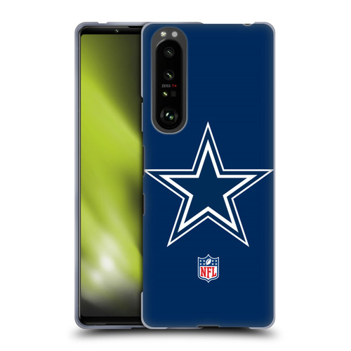 NFL Dallas Cowboys Logo Plain Soft Gel Case for Sony Xperia 1 III