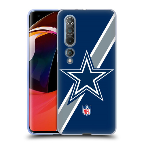 NFL Dallas Cowboys Logo Stripes Soft Gel Case for Xiaomi Mi 10 5G / Mi 10 Pro 5G