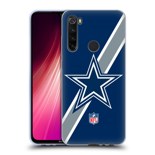 NFL Dallas Cowboys Logo Stripes Soft Gel Case for Xiaomi Redmi Note 8T