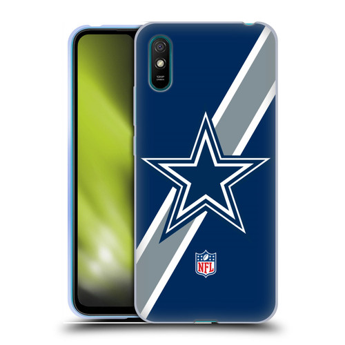 NFL Dallas Cowboys Logo Stripes Soft Gel Case for Xiaomi Redmi 9A / Redmi 9AT