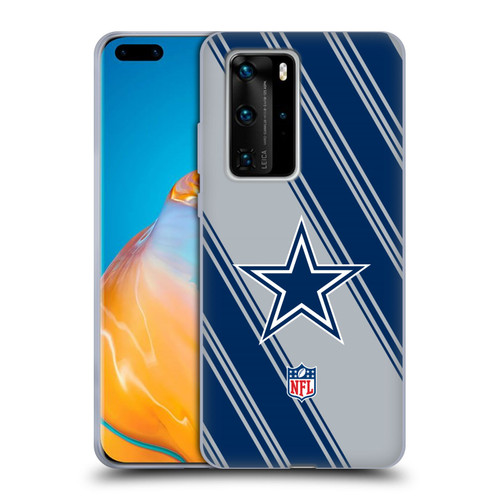 NFL Dallas Cowboys Artwork Stripes Soft Gel Case for Huawei P40 Pro / P40 Pro Plus 5G