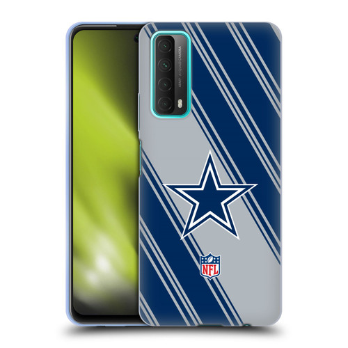 NFL Dallas Cowboys Artwork Stripes Soft Gel Case for Huawei P Smart (2021)