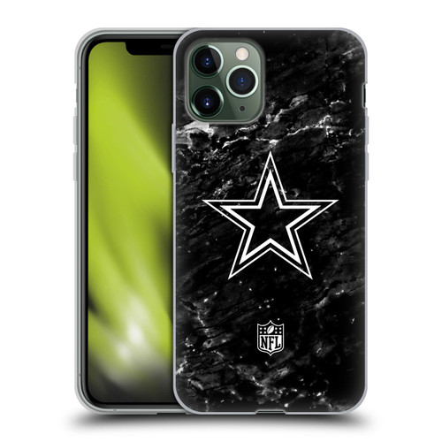 NFL Dallas Cowboys Artwork Marble Soft Gel Case for Apple iPhone 11 Pro