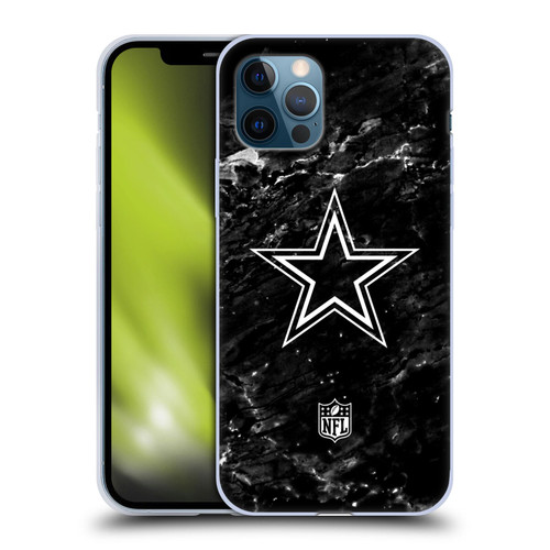NFL Dallas Cowboys Artwork Marble Soft Gel Case for Apple iPhone 12 / iPhone 12 Pro