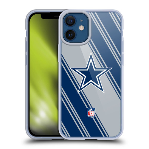 NFL Dallas Cowboys Artwork Stripes Soft Gel Case for Apple iPhone 12 Mini