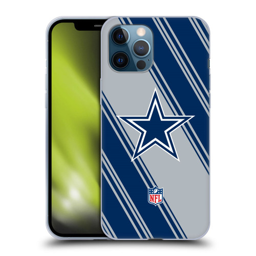 NFL Dallas Cowboys Artwork Stripes Soft Gel Case for Apple iPhone 12 Pro Max