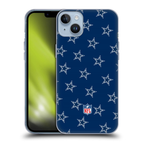 NFL Dallas Cowboys Artwork Patterns Soft Gel Case for Apple iPhone 14 Plus
