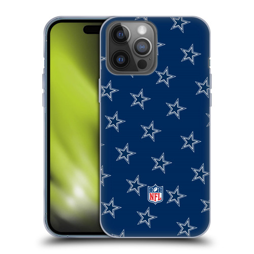 NFL Dallas Cowboys Artwork Patterns Soft Gel Case for Apple iPhone 14 Pro Max