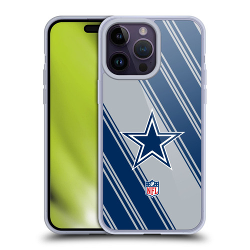 NFL Dallas Cowboys Artwork Stripes Soft Gel Case for Apple iPhone 14 Pro Max