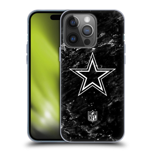 NFL Dallas Cowboys Artwork Marble Soft Gel Case for Apple iPhone 14 Pro