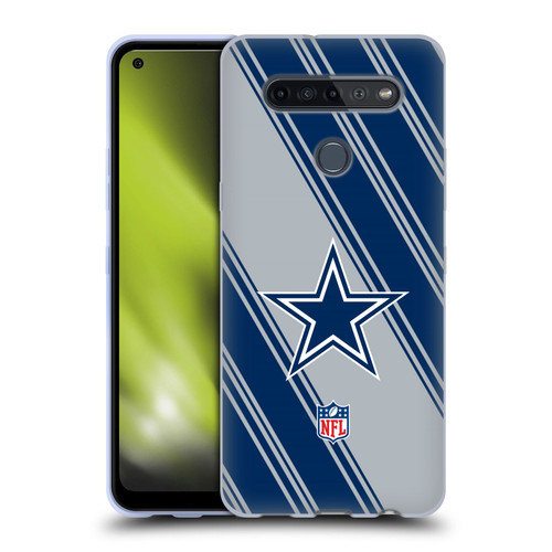 NFL Dallas Cowboys Artwork Stripes Soft Gel Case for LG K51S