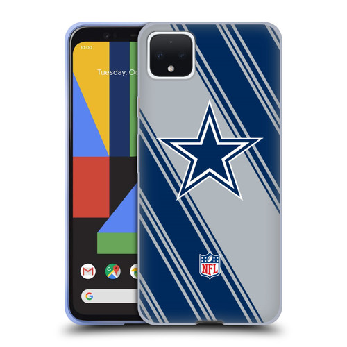 NFL Dallas Cowboys Artwork Stripes Soft Gel Case for Google Pixel 4 XL