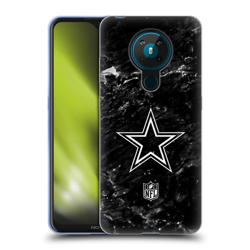 NFL Dallas Cowboys Artwork Marble Soft Gel Case for Nokia 5.3