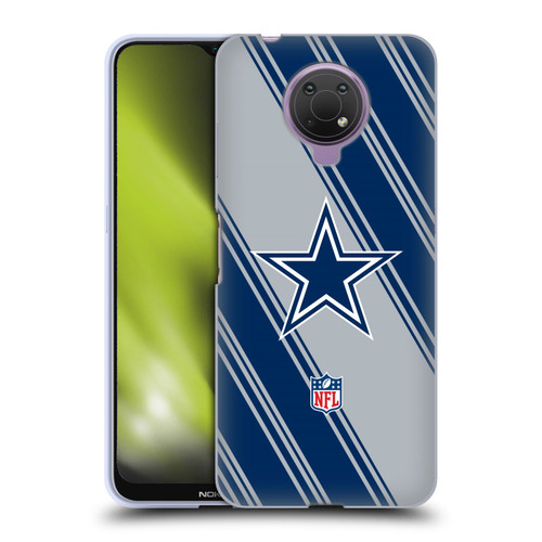 NFL Dallas Cowboys Artwork Stripes Soft Gel Case for Nokia G10