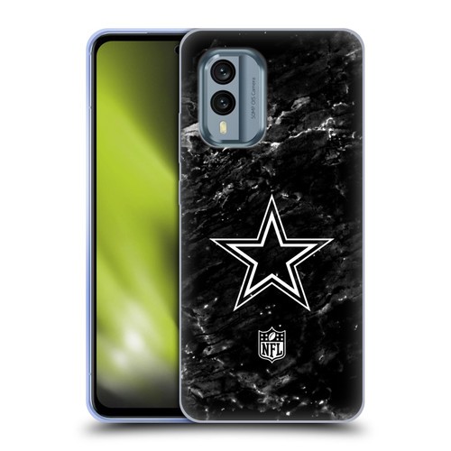 NFL Dallas Cowboys Artwork Marble Soft Gel Case for Nokia X30