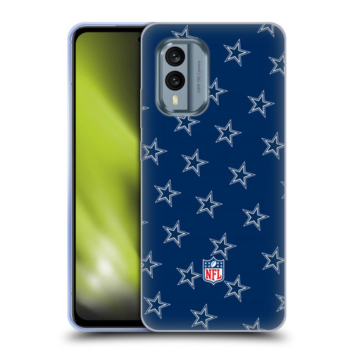 NFL Dallas Cowboys Artwork Patterns Soft Gel Case for Nokia X30