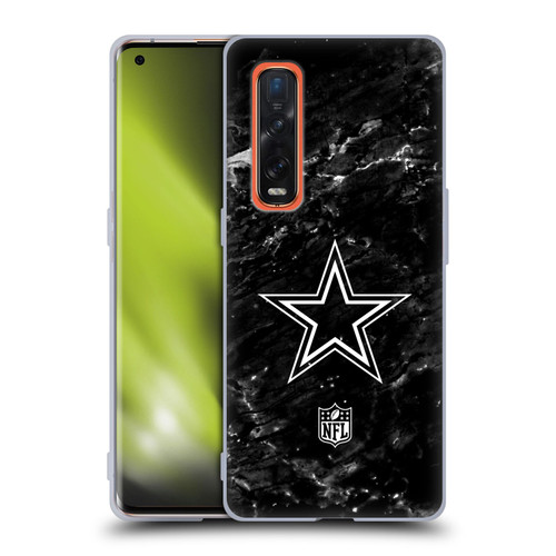 NFL Dallas Cowboys Artwork Marble Soft Gel Case for OPPO Find X2 Pro 5G