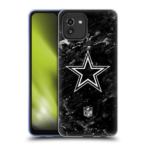 NFL Dallas Cowboys Artwork Marble Soft Gel Case for Samsung Galaxy A03 (2021)