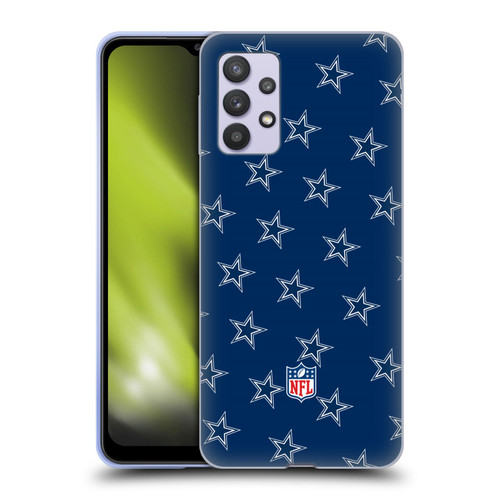 NFL Dallas Cowboys Artwork Patterns Soft Gel Case for Samsung Galaxy A32 5G / M32 5G (2021)