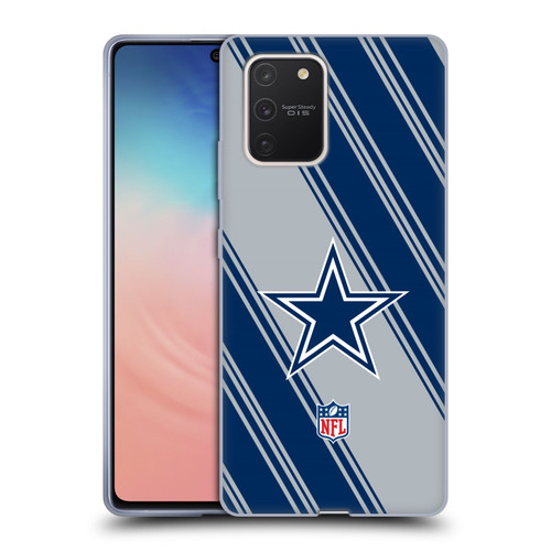 NFL Dallas Cowboys Artwork Stripes Soft Gel Case for Samsung Galaxy S10 Lite