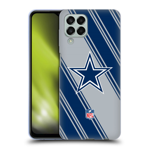 NFL Dallas Cowboys Artwork Stripes Soft Gel Case for Samsung Galaxy M33 (2022)