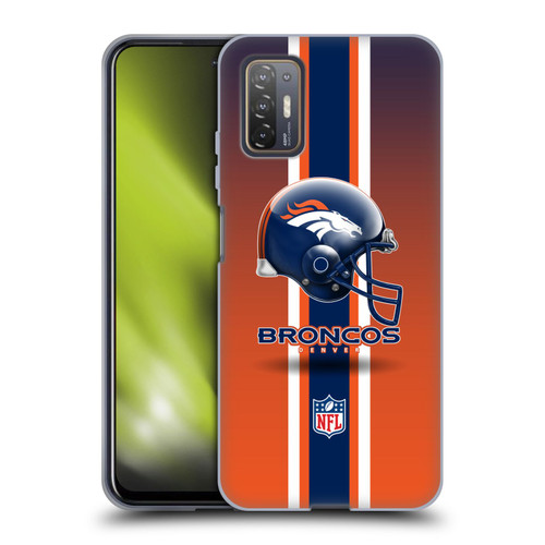 NFL Denver Broncos Logo Helmet Soft Gel Case for HTC Desire 21 Pro 5G