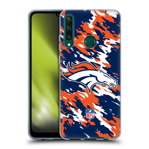 NFL Denver Broncos Logo Camou Soft Gel Case for Huawei Y6p