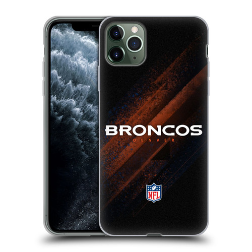 NFL Denver Broncos Logo Blur Soft Gel Case for Apple iPhone 11 Pro Max