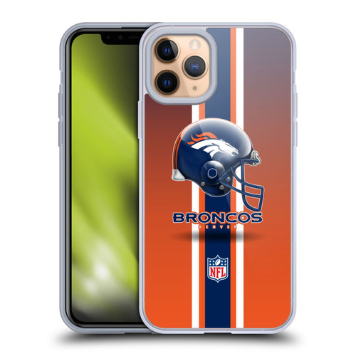 NFL Denver Broncos Logo Helmet Soft Gel Case for Apple iPhone 11 Pro NFL Denver Broncos Logo Helmet Soft Gel Case for Apple iPhone 11 Pro