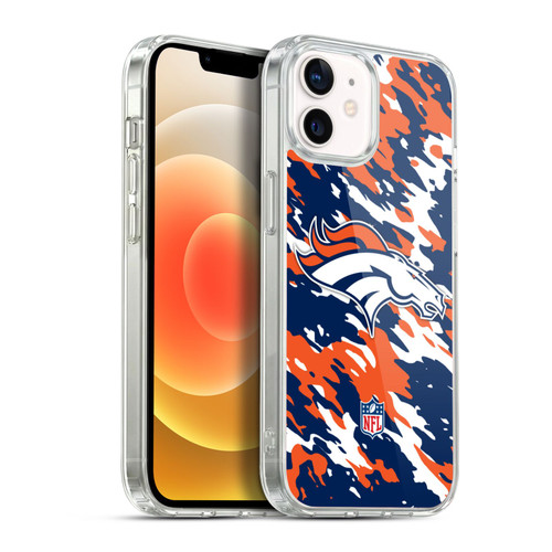 NFL Denver Broncos Logo Camou Soft Gel Case for Apple iPhone 12 / iPhone 12 Pro & MagSafe