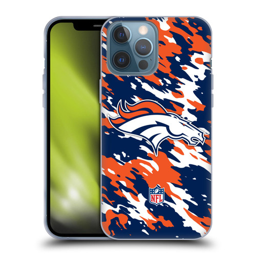 NFL Denver Broncos Logo Camou Soft Gel Case for Apple iPhone 13 Pro Max