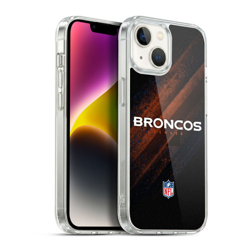 NFL Denver Broncos Logo Blur Soft Gel Case for Apple iPhone 14